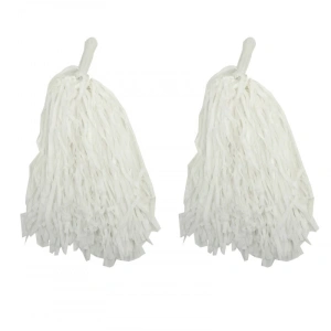 1 Çift ( 2 Adet ) Beyaz Renk 23 Nisan Gösteri Ponponu (5047)