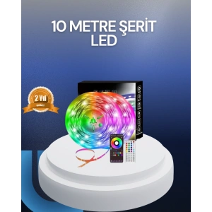 Mey İthalat® 10 Metre USB Smart Şerit Led Kumandalı Telefon Kontrollü