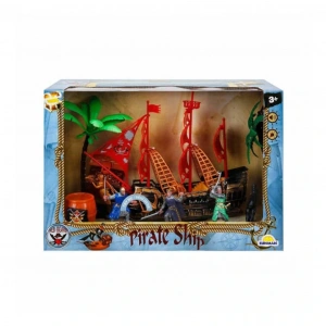 Mey İthalat® 1002010 Sesli ve Işıklı Korsan Gemisi Oyun Seti -