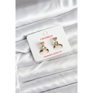 Mey İthalat® 14K Gold Renk Kaplama CM Kadın Küpe