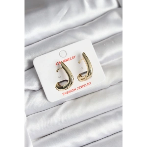 Mey İthalat® 14K Gold Renk Kaplama CM Kadın Küpe