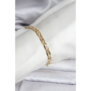 Mey İthalat® 14K Gold Renk Kaplama Zincir Model CM Kadın Bileklik