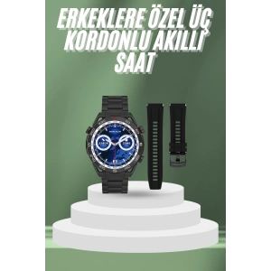 Mey İthalat® 2025 Model Yuvarlak Ekran Android ve İOS Uyumlu GPS Takibi Yapabilen Akıllı Saat