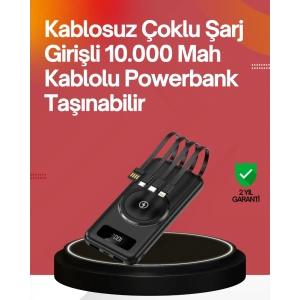 22.5W Hızlı + 15W Kablosuz Şarj – Akıllı Powerbank ile Her An Enerji