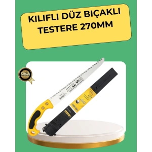 Mey İthalat® 270 mm Düz Bıçaklı Bahçe Budama Testeresi Kılıflı