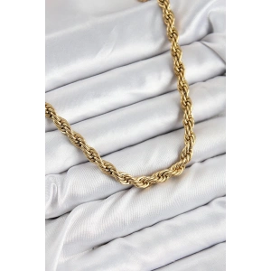 316L Çelik Burgu Model Gold Renk Kadın Kolye