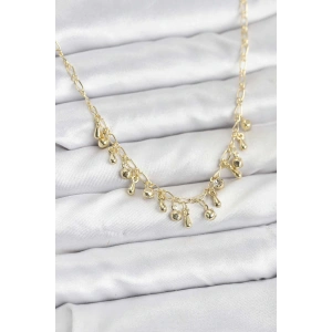 Mey İthalat® 316L Çelik Zincir Gold Renk Kadın Kolye