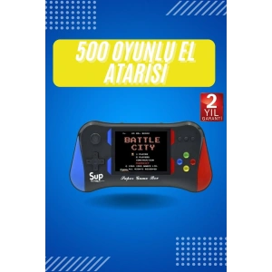3.5 İnç 500 Klasik Retro Oyun Yüklü Kollu Oyun Konsolu