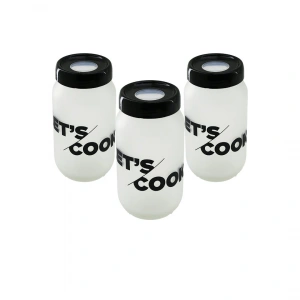 3PCS 100CC FLU SAKLAMA KABI - CAM KAVANOZ SET (5047)