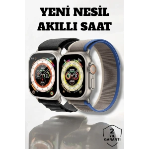 Mey İthalat® 49MM Ekranlı, Kan Basıncı ve Adımsayar Özellikli Bluetooth Akıllı Saat