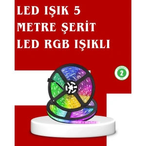 5 Metre Kumandalı RGB Şerit LED Aydınlatma