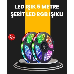 Mey İthalat® 5 Metre Kumandalı Su Geçirmez Şerit LED