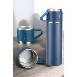 Mey İthalat® 500 ml Kapasiteli Taşınabilir Basınçlı Termos Seti Günlük Kullanım için İdeal