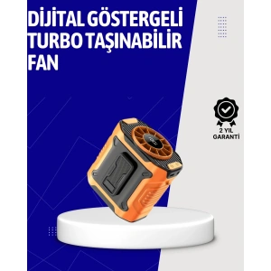 Mey İthalat® 5000mAh Şarjlı Soğutma Fanı Taşınabilir