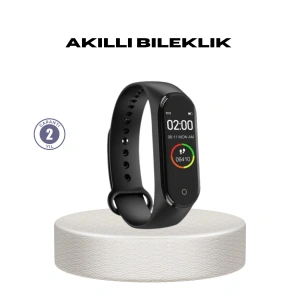 Mey İthalat® Akıllı Bileklik 0.96 İnç Ekran Kalp Atışlı Kan Basınçlı IP67 Suya Dayanıklı