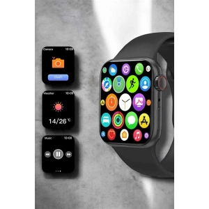 Mey İthalat® Akıllı Saat 44mm Çelik Kasa, OLED Ekran ve Gelişmiş Sağlık Takibi