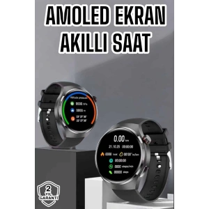 Mey İthalat® Akıllı Saat Bluetooth Bağlantılı Amoled Ekran Uyku ve Sağlık Takibi