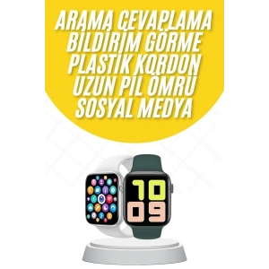 Mey İthalat® Akıllı Saat Uyku ve Sağlık Takibi Arama Cevaplama 44 MM Amoled Ekran