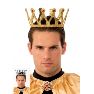 Altın Renk Çocuk ve Yetişkin Uyumlu Kral Tacı (5047)