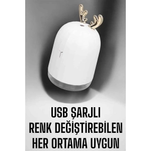 Mey İthalat® Aromaterapi Hava Temizleyici Buhar Makinesi Taşınabilir Şarjlı