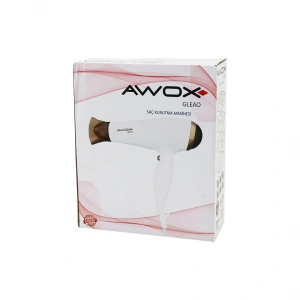 AWOX GLEAO  SİYAH  SAÇ KURUTMA - FÖN MAKİNESİ  SOĞUK ÜFLEME   2 KADEME FAN - 3 KADEME SICAKLIK   1700-2000W (5047)