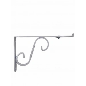 Mey İthalat® Ayarlı Ferforje Raf Altı No:2 Beyaz 20X15