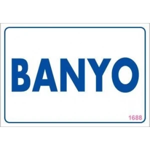 Banyo Uyarı Levhası 17,5x25 KOD:1688