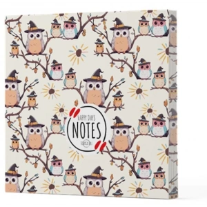 Baykuş 7 - Çizgisiz Yan Boyamalı Defter