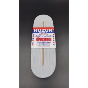 BEYAZ - 2.5CM PAÇA LASTİK GENİŞ 10MT. (5047)