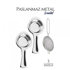 3 lü Set Metal Çay Süzgeci Cabrera Design