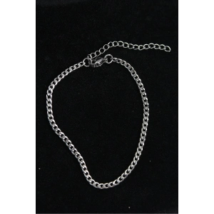 316L Çelik İnce Klasik Model Gümüş Renk Erkek Bileklik