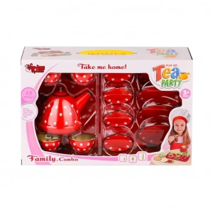 Mey İthalat® ATF-2020B-2020C Puantiyeli Metal Çay Seti 15 Parça -Vardem Oyuncak