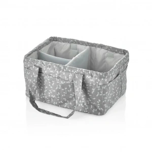 Mey İthalat®  Katlamalı Anne & Bebek Organizer 795 Gri Çiçek