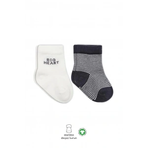 Mey İthalat®   2Li Big Heart Penye Soket Çorap 10117 Antrasit
