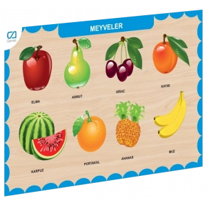 Mey İthalat® CAAHS-3206 AHŞAP MEYVELER BUL-TAK