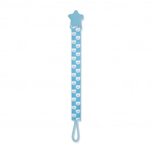 Mey İthalat®  Emzik Tutacağı Desenli 427 Mavi Ayıcık