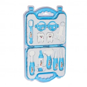 Mey İthalat®  ERN-2040 Çantalı Mavi Dişçi Seti -Heroes Toys