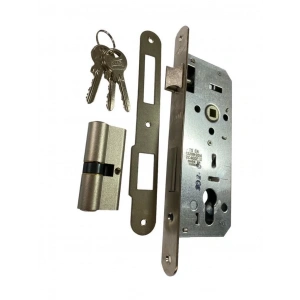 Mey İthalat® Kale Oval 15 R 40 mm Nikel Silindirli Kapı Kilidi