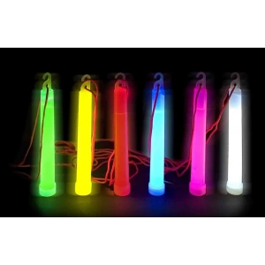 Karanlıkta Yanan Asılabilir ip Aparatlı Glow Stick Kolye Glow Stick Lamba 6 Adet 6 Renk 15 cm