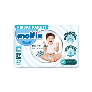 Molfix Premium Bebek Bezi Fırsat Paketi 5 Beden 11-18 Kg 42 Adet
