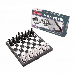 Nessiworld   1050170 Manyetik Satranç-Tavla 2si 1 Arada -Starokey