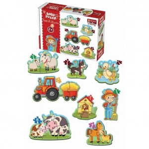 Nessiworld 1734 Dıytoy, Baby Puzzle - İlk Çiftlik Puzzle