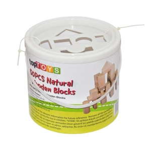 Nessiworld CS-8832 NATURAL AHŞAP BLOK 50 PARÇA