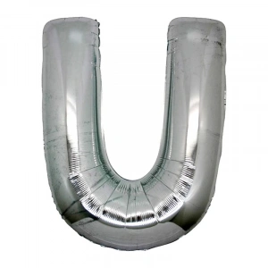 Nessiworld  U Harf Folyo Balon Gümüş Renk  40 inç