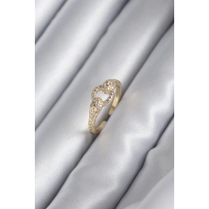 Pirinç Gold Renk Zirkon Taşlı Yılan Model Kadın Yüzük