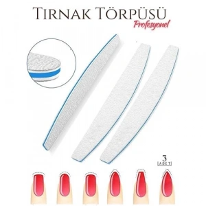 Protez Tırnak Törpüsü 100/180 Grid Profesyonel 3 Adet