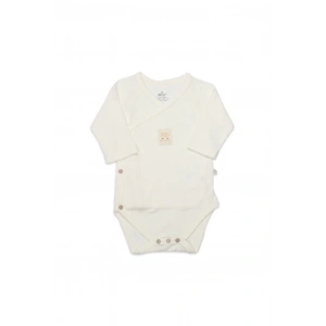 Bistyle Organic Modal Flying Balloons Kruvaze Uzun Kol Body BS17121 Ekru