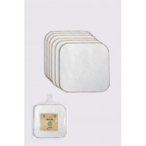 Bistyle Organik 28x28 6Lı Havlu Mendil 90105 Ekru