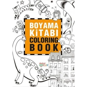 Boyama Kitabı - Coloring Book - 24X33,5 cm