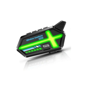 Bt26 Motosiklet Kask Kulaklık Bluetooth Rgb Işıklı 2 Eşleşme Özellikli 1000 Mah Intercom